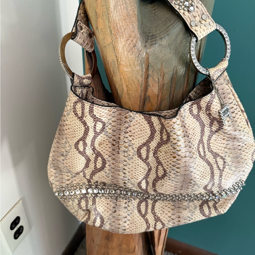 Raviani Snake Print Shoulder Bag